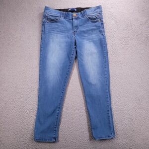 Democracy Jeans Women 14 Blue Skinny Ankle Ab-solution Medium Wash
